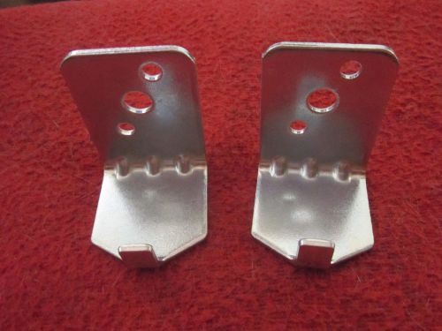 2-(CHROME) H.D.UNIVERSAL WALL MOUNT 5 &amp; 10 lb SIZE FIRE EXTINGUISHER BRACKET NEW