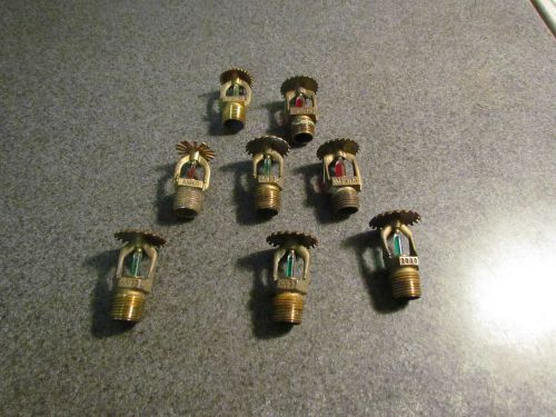 vintage lot of 8 brass fire spricklers rasco viking 2000