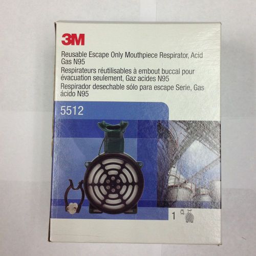 3M 5512 Acid Gas N95 Reusable Escape Only Mouthpiece Respirator