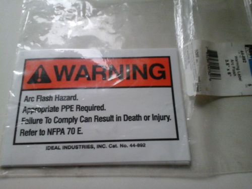 Ideal 44-892 Warning Stickers