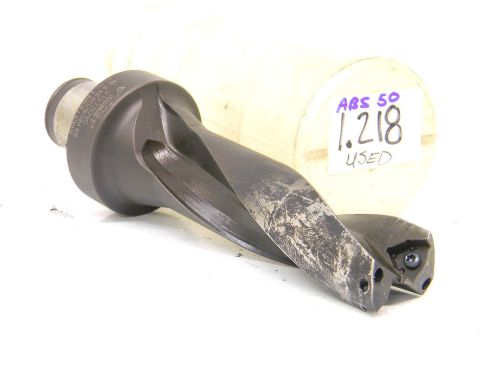 Lightly used komet insert coolant drill 1.218&#034; abs50 kub01/1.218/3.654-r38 for sale