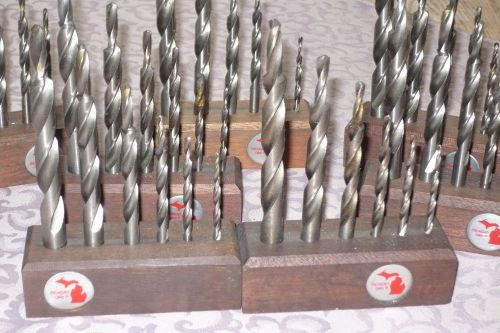 Michigan Step Drill &amp; Charter for Taps Cap Screw Set Lot of 42 Inch Series