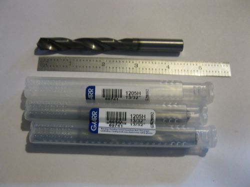 3 new garr 13/32&#034; (.406) solid carbide drills.coated.