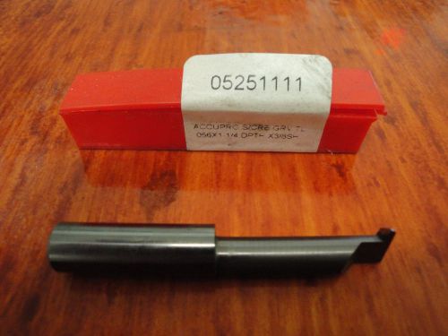 Accupro - 05251111 - solid carbide full radius grooving tool for sale