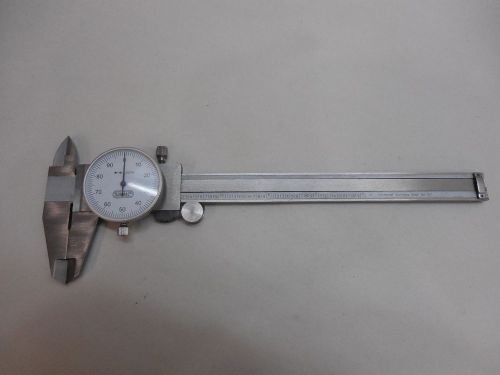 GENERAL 6&#034; DIAL CALIPER No.107 HARDENED STAINLESS STEEL MACHINIST INSPECTION