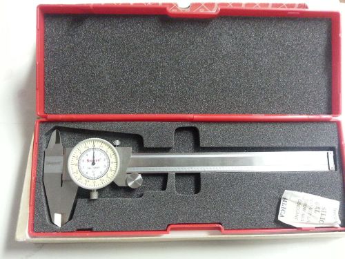 Starrett 1202f-6 fractional dial caliper 0-6&#034; edp 68931 1/64th 1/100th grad for sale