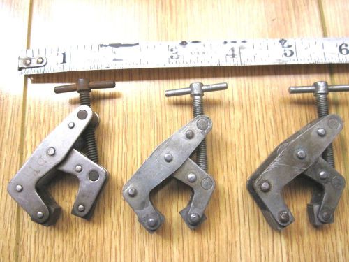 VINTAGE LOT OF 3- 1&#034; MACHINIST CLAMPS,1-KANT TWIST,2-MADE IN JAPAN