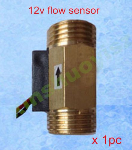 [1x] usc - hs21ti water flow sensor g1/2 1-30 l/min 4 flowmeter 44 mm 12v for sale