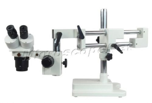 Dual-bar boom stand multi-power binocular stereo microscope 5x-10x-20x-30x-60x for sale