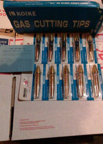 Lot of (10) koike 106 #4 cutting tips for sale