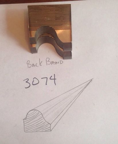 Lot 3074 Back Band Moulding Weinig / WKW Corrugated Knives Shaper Moulder