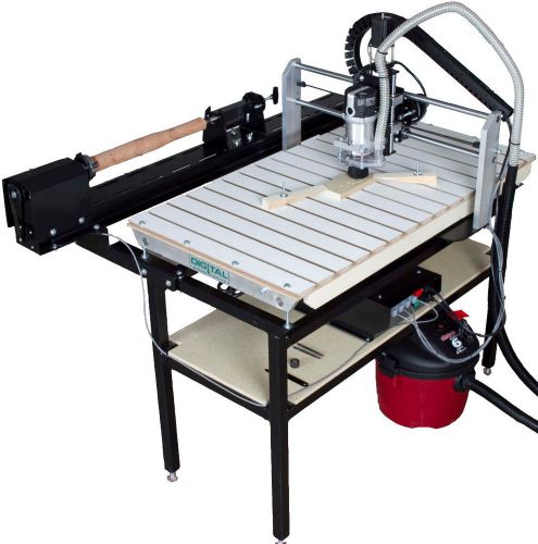 Digital Wood Carver CNC Router Custom Sign V-cutting 3D Business 4th Axis