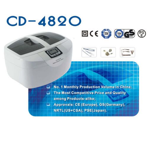 Hot Sale Dental Tatoo Medical Digital Timer Ultrasonic Cleaner CD-4820 2.5L
