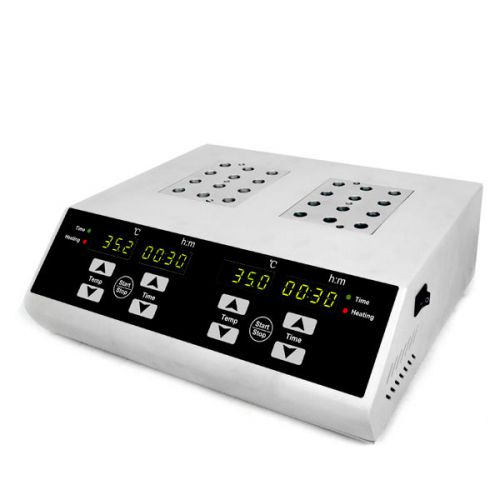 Dry Bath Incubator RT +5~150C Two Individually Controlled Blocks DKT200-2A