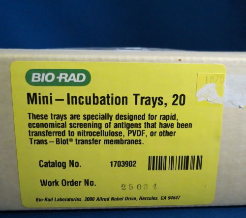 Bio-rad  mini-incubationtrays disposable #170-3902 pack of 20 for sale