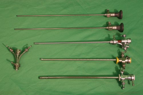 Karl storz cystoscopy set (scopes, sheaths, obturators, bridge) for sale