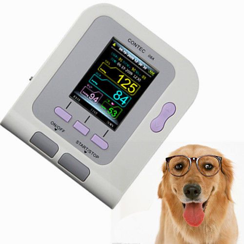 Contec contec08a veterinary blood pressure monitor+10-19 arm cuff+vet spo2 probe for sale