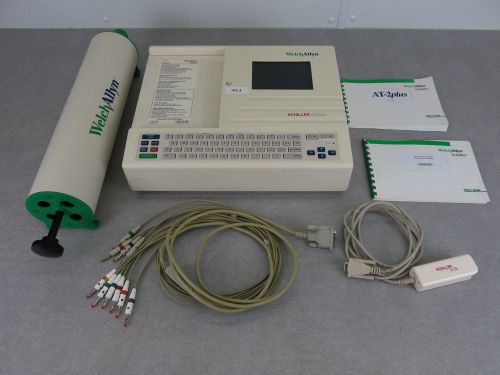 Welch allyn schiller at-2 plus ekg ecg w/ schiller sp-250 spirometry for sale