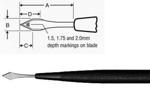 3X-ZABBY&#039;S EDGE Parallel Side Knife - 2.75mm Z -7475 10/per box -794
