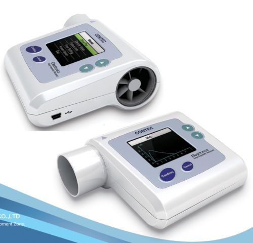 New,Digital Spirometer PEF FEFV1 FEF Lung Volume Device witrh software Promotion