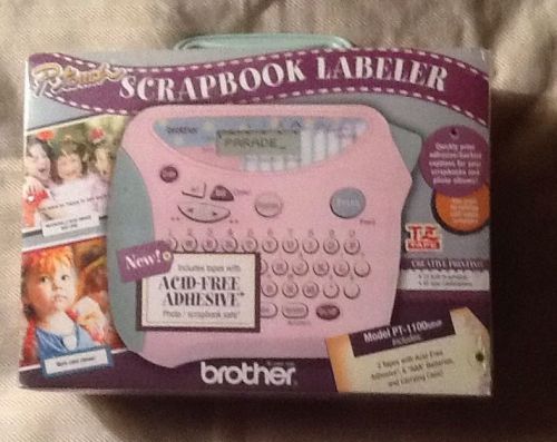 Brother Pink P-Touch Model #1100SBVP Label Maker With Case Tape Ink NIP