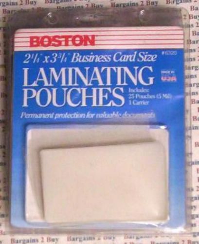100 business card size, 5 mil clear laminating pouches-new-nr for sale