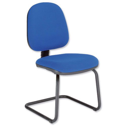 Brand New. Trexus Office Visitors Chair Medium Back -- Blue - RRP: ?98.86