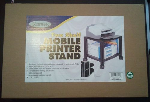 Kantek ps510 mobile 2 shelf printer brand new never opened for sale