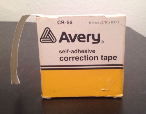Avery Self Adhesive Correction Tape CR-56 5 Lines Cover Up Tape
