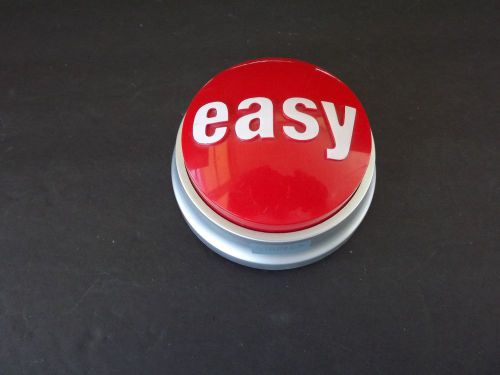 Your own EASY Button,,,,, STAPLES EASY BUTTON WITH NEW BATTERIES