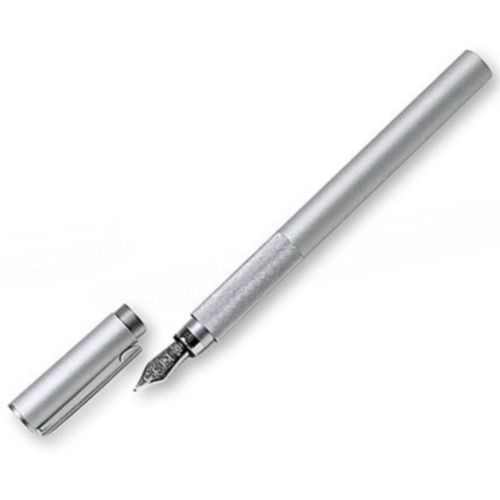 MUJI Moma Aluminum round shaft fountain pen with Black ink cartridgex1 Japan WoW