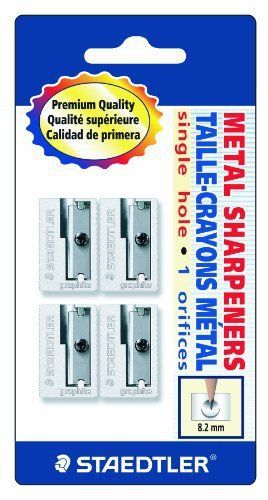 Staedtler(R) Handheld Pencil Sharpeners, Graphite, Pack Of 4