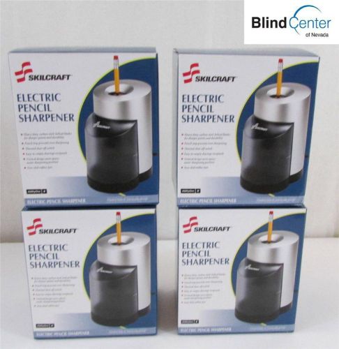 Lot of 4 NEW Skilcraft Electric Pencil Sharpener - NSN2414229 MADE BY THE BLIND!