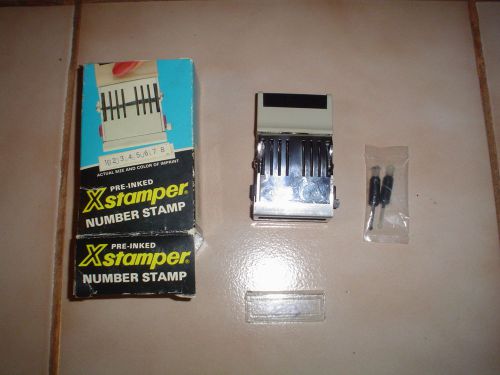 Vintage Xstamper number stamp