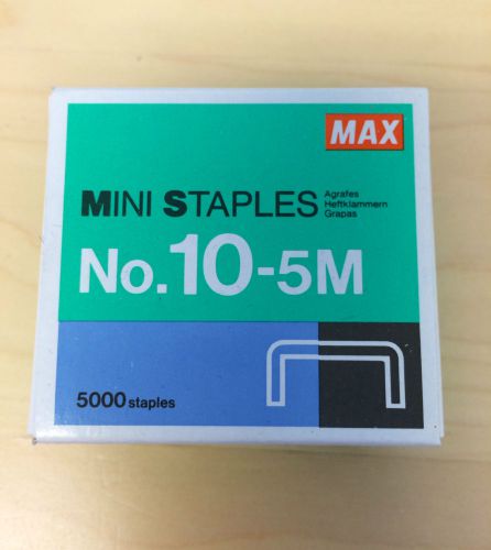 MAX Mini Staples, 5000 qty. for HD-10FL -1 Box