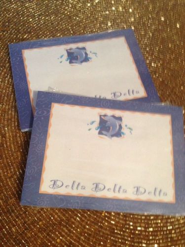 Two (2) DELTA DELTA DELTA Sorority College Sticky Note Packs = 100 sheets