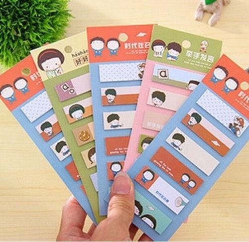 FD923 Useful 120 pages Sticky Notes Sticker Bookmarker Memo Pad ~Random 1pc b