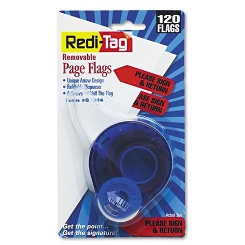 Redi-tag Please Sign &amp; Return Arrow Tags - Removable, Self-adhesive - (rtg81344)