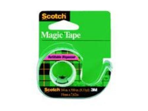 3M Scotch Magic Tape 3/4&#039;&#039; x 300&#039;&#039; Refillable Dispenser