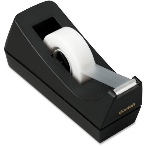 Scotch c38 desktop tape dispenser - holds total 1 tape(s) - 1&#034; core - black for sale