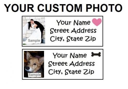 Your photo / picture personalized custom stickers and return address labels