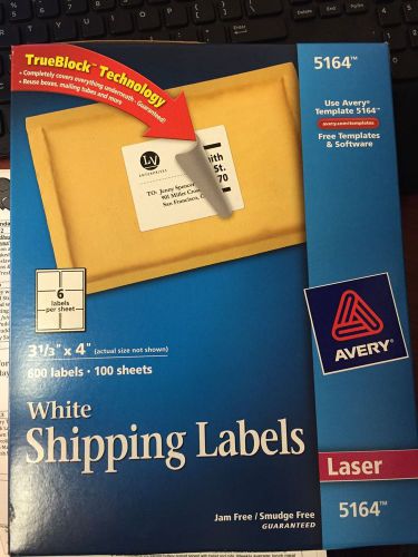 5164 White Shipping Labels