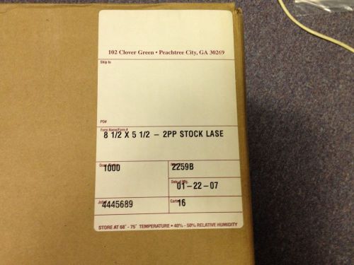 White Laser Internet Shipping Labels 5 1/2 x 8 1/2, 1,000 Labels
