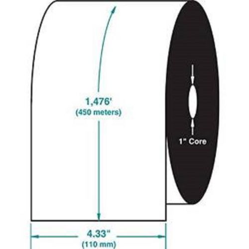 Compulabel Wax Ribbons for Zebra Thermal Transfer Printers, 4.33 x 1476