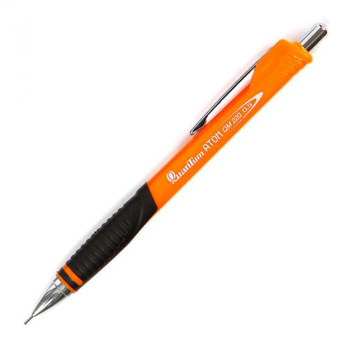 Automatic clutch / mechanical pencil 0.5 mm quantum atom qm-220 - orange for sale