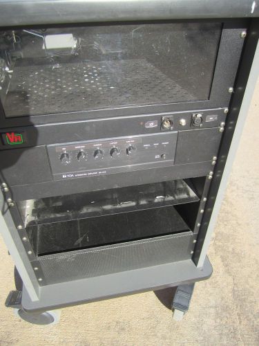 Media cart with toa bg-1015 integrated amplifier for sale