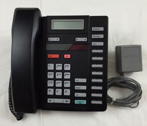 Nortel Meridian Model M8314 Black  Business Telephone 8 Prog Buttons