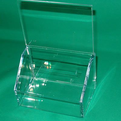 24 fundraising charity donation boxes with sign holders for sale