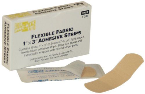 Fabric Adhesive Light Woven Flexible Bandage Strip 3&#034; Length 1&#034; Width Box