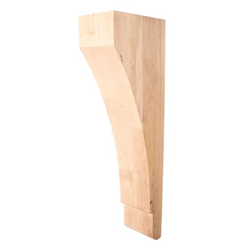 White Birch- Transitional  Wood Corbel - 3&#034; x 6&#034; x 18&#034; -   # CORZ-3-WB